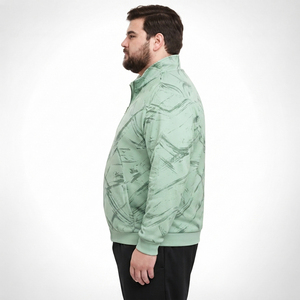 Customize Printed Plus Size Track <b>Jacket</b> Men Spandex Polyester Yoga Training <b>Jackets</b> Men Turtleneck Full Zipper Sportswear Top - Product Image 3