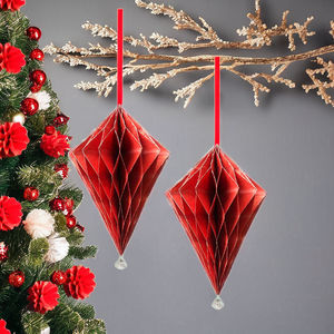 Decoraciones Colgantes de Papel en Forma de Panal de Abeja de Alta Calidad para Navidad, Pascua, Graduación, Año Nuevo Chino - Product Image 5