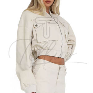 Chaquetas Cortas Modernas para Mujer al por Mayor, Chaquetas de Moda con Logotipo Personalizado, Chaquetas Cortas de Moda para Mujer - Product Image 4