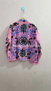 <b>Jacket</b> <b>For</b> <b>Women</b> <b>Velvet</b> <b>Jacket</b> Hand Pink Floral Embroidered <b>Jacket</b> Boho Hippie <b>Jacket</b> Inside Cotton Iining <b>Jacket</b> - Product Image 3