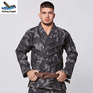 Combinaison de Jiu-Jitsu Brésilien (BJJ) personnalisée avec logo, extensible, respirante, légère, uniforme d'arts martiaux, vêtements de sport en coton durable pour le karaté - Product Image 2
