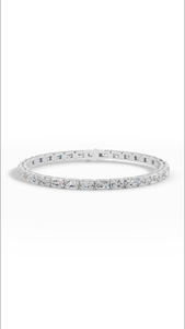 Bracelet tennis en diamant de laboratoire taille émeraude, or massif 10K, vente en gros, fabricant OEM, bijoux de qualité export - Product Image 3