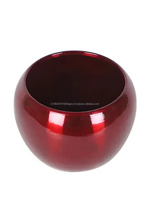 Ensemble de jardinière 3 pièces rouge de luxe fait à la main pour balcon jardin intérieur - Product Image 3