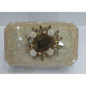 Bolso de Mano de Resina Ecológica de Lujo para Mujer, Producto con Marco de Resina Ecológica - Product Image 5