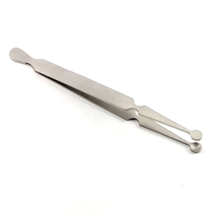 Pince à percer professionnelle de 11,5 cm en acier inoxydable mat et brillant, pinces de maintien pour perles, outils de piercing corporel - Product Image 4