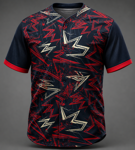Unisex Baseball Jersey Short Sleeve Striped Heat-Transfer Printed 100% Polyester Anti-Bacterial Moisture Wicking V-neck Regular - Product Image 4