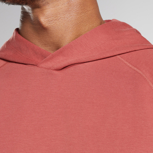 Camiseta Deportiva Casual para Hombre, con Capucha, Manga Larga, Ajustada, Color Rojo Sólido, Tejido Transpirable de Poliéster, para Todas las Temporadas - Product Image 5