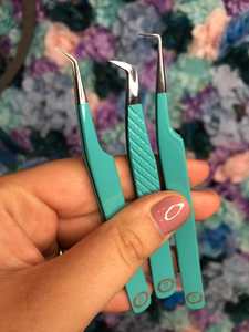 Vired Impex Vente Chaude Pince à Cils en Acier Inoxydable à Pointe en Fibre, Dentelée, Antistatique, Durable, Précision Fine 8-20mm, Logo Personnalisé - Product Image 5