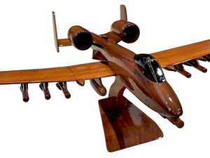 Modèle d'avion en bois A-10 Thunderbolt, modèle réduit en bois massif, fabrication artisanale, provenant du Vietnam - Product Image 6
