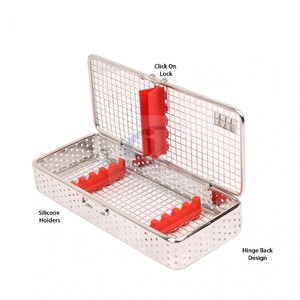 กล่องฆ่าเชื้อแบบตาข่ายละเอียด CLASTY INSTRUMENTS ผลิตจากสแตนเลสคุณภาพสูง สำหรับเครื่องมือผ่าตัดและทันตกรรม สามารถนึ่งฆ่าเชื้อได้ - Product Image 2