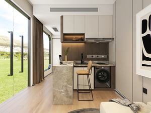 40-футовый роскошный модульный дом-вилла с 2 спальнями, сборный контейнерный дом из сэндвич-панелей, мобильный домик Apple для отеля - Product Image 4