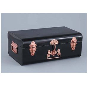 กล่องเก็บของเหล็กมาใหม่พร้อมกล่องเก็บโลหะเคลือบผงพร้อมฝาปิดที่เก็บของโลหะพร้อมตัวล็อค - Product Image 2