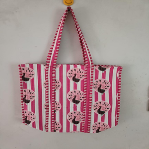 Sac fourre-tout matelassé en coton de haute qualité, couleur unie, avec longues poignées d'épaule, fait main, réutilisable, pour femme, toutes saisons - Product Image 1