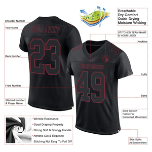Vêtements de sport de haute qualité, maillot de football respirant, 100% polyester, t-shirts imprimés par sublimation, logo personnalisé, nom de l'équipe disponible - Product Image 2