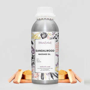 น้ำมันนวดไม้จันทน์บริสุทธิ์ไอน้ำกลั่นสำหรับนวดและน้ำมันหอมระเหย - Product Image 1