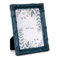 Cadre photo rectangulaire en résine écologique multicolore, impression UV, fait main, durable, portable, pour présentation sur table