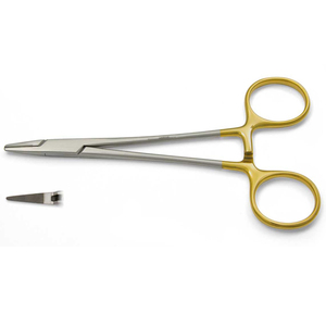 Portaagujas de Acero Crile-Wood Premium de 15 cm con Insertos de Acero |   Instrumento Quirúrgico Reutilizable de Clase I, Modelo JI-3072, Certificado CE - Product Image 1