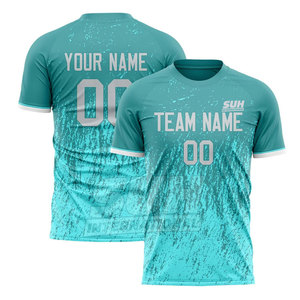 เสื้อฟุตบอลสั้นแบบซับลิเมชั่นพิมพ์ลายโลโก้ตามสั่งสไตล์ใหม่ ผลิตจากโพลีเอสเตอร์ 100% แห้งเร็ว ระบายอากาศได้ดี เป็นมิตรกับสิ่งแวดล้อม ขายส่ง - Product Image 6