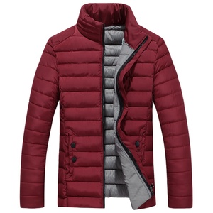 Veste d'hiver matelassée respirante coupe-vent de haute qualité pour homme avec fermeture éclair en polyester, taille plus pour la chaleur - Product Image 6