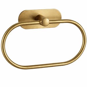 <b>Towel</b> Ring Holder for Bathroom Wall Mount Gleaming Golden Color Wall Mounted <b>Towel</b> <b>Rack</b> No Drill <b>Towel</b> Ring Bathroom for Sell - Product Image 5