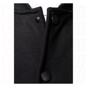 เสื้อแจ็คเก็ตเบสบอลวาร์ซิตี้สำหรับผู้ชาย ผ้าฝ้ายผสม แจ็คเก็ตเลตเตอร์แมน แขนหนังเทียม เสื้อโค้ทบอมเบอร์คลาสสิก ลำลอง สไตล์นักกีฬา วิทยาลัย - Product Image 6