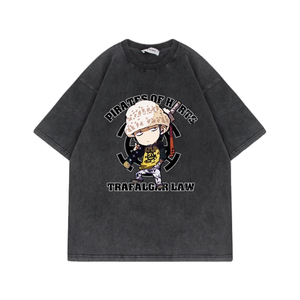 Camiseta Holgada de Talla Grande para Hombre, Impresión por Transferencia de Calor, Personalización Completa, Tela Suave y Transpirable, Manga Corta, 100% Algodón, Estilo Hip Hop - Product Image 4