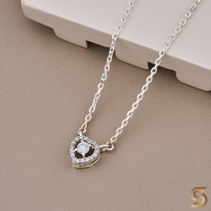 Collar de oro blanco macizo de 14 quilates con halo de diamantes cultivados en laboratorio, colgante de joyería fina, minimalista y elegante, regalo para mujer - Product Image 4