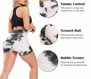 Shorts de Yoga de Cintura Alta para Mujer, Tejidos y Transpirables, con Cintura Elástica - Product Image 6