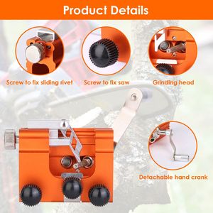Kit d'affûtage universel pour tronçonneuse, manivelle et électrique, Lumberjack Garde, avec gabarit d'affûtage de chaîne, affûteurs électriques - Product Image 4