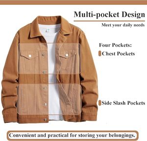 Wholesale Winter Slim Fit Men's Casual High Quality Custom Denim Jacket in <b>Light</b> Blue Colors Windproof & Heated 100% Cotton - Product Image 4