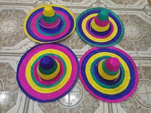 Vietnam Lifeguard <b>Straw</b> Beach <b>Hats</b> With Sun-Proof Big Brims / Traditional Mexican <b>Straw</b> <b>Hat</b> for Party Decor Holiday Season - Product Image 1