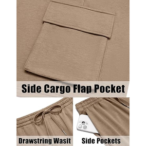 Mens T Shirt Cargo Shorts <b>Set</b> Manufacturer 2 Piece Cotton Summer Outfit OEM Custom Logo Wholesale Bulk - Product Image 6