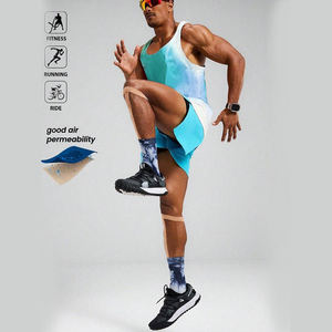 Camiseta sin mangas de fitness para hombre 2023 con cuello redondo, de algodón de secado rápido, ropa de gimnasio ligera y transpirable, chaleco muscular. - Product Image 3