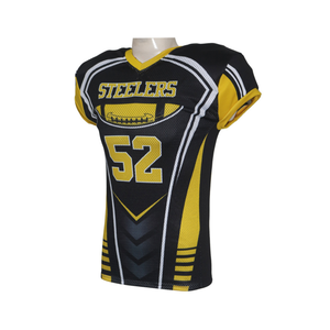 Maillot de football américain en sublimation, logo personnalisé, motif uniforme d'équipe, maillot de football américain en mesh de haute qualité, design personnalisé - Product Image 4