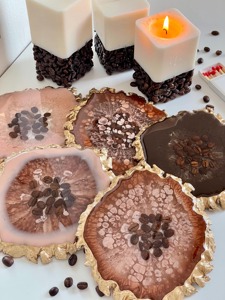 Hot Selling On Agate Natural Crystal <b>Coaster</b> Set Polished Stone <b>Drink</b> <b>Coasters</b> for Home Decoration On Sale - Product Image 4