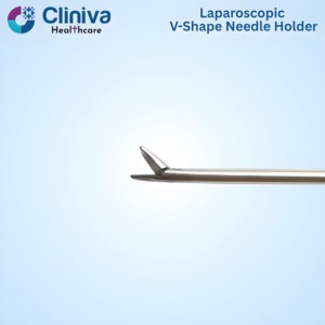 <b>Laparoscopic</b> V-Shape Needle Holder Straight Jaw High Quality Reusable Surgical <b>Instruments</b> - Product Image 3