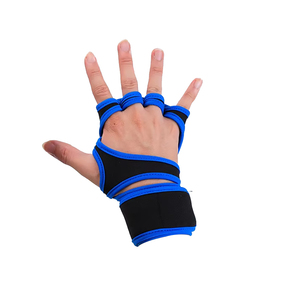 Guantes de Gimnasio Personalizados de Poliéster, para Levantamiento de Pesas, Unisex, Medios Dedos, Deportivos, Transpirables, Impermeables, Antideslizantes - Product Image 4