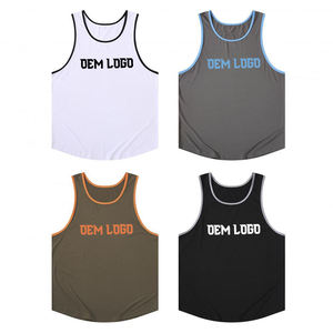 เสื้อกล้ามถักสีดำสำหรับผู้ชาย คอกลม แบบเรียบง่าย สไตล์ลำลอง ขายส่งจำนวนมาก คุณภาพสูง เหมาะสำหรับวิ่งและออกกำลังกาย - Product Image 3