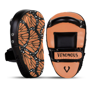 Venomous Butterfly Pro Leather Thai Pads <b>Hook</b> & Loop Closure Unisex Protective Gear for Martial Arts Boxing - Product Image 5