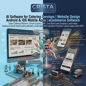 ซอฟต์แวร์ AI สำหรับบริการจัดเลี้ยง ออกแบบเว็บไซต์ แอปพลิเคชันมือถือ Android iOS ปลั๊กอิน WordPress Shopify ซอฟต์แวร์ AI ERP CRM สำหรับอีคอมเมิร์ซ - Product Image 1