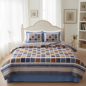 Juego de Sábanas de Algodón Ajrak de 300 Hilos, 108x108 Pulgadas, Sábanas Suaves de Estilo Americano, Ajustables y Planas, para Hogar y Hotel, Juego de 4 Piezas - Product Image 3