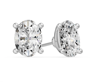 Custom Stud <b>Earrings</b> With Lab Grown Diamonds Personalized 9K 14K 18K Solid Gold Platinum Basket <b>Fine</b> Ear Jewelry Manufacturer - Product Image 4