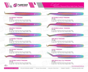 Pinzas para Extensión de Pestañas de Diseño Elegante, Acero Inoxidable, Precisión, Antiestáticas, Marca Privada, Punta de Pico de Pájaro, Herramientas para Pestañas - Product Image 6