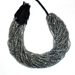 Perles de labradorite facettées de 4 mm, qualité AAA+, labradorite naturelle, pierres semi-précieuses à fort éclat, perles fantaisie pour bijoux - Product Image 4