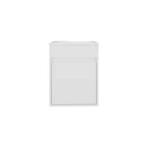 Mobile Bagno Sospeso Compatto Furman Bianco con Lavabo in Resina e Armadietto a Una Anta - Product Image 6