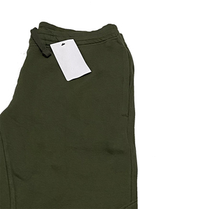 Pantalon de jogging en coton vert olive avec poignets élastiques et poches latérales pour hommes - Product Image 3