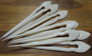 Épingle à cheveux en os de buffle de qualité supérieure, accessoires de luxe pour cheveux, bijoux pour filles et femmes - Product Image 3