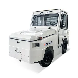 รถแทรกเตอร์ขนส่งสัมภาระดีไซน์ใหม่ รถแทรกเตอร์สัมภาระแบตเตอรี่ตะกั่วกรด 2 ตันสําหรับสนามบิน - Product Image 1