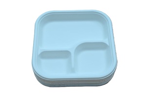 Bandeja de Comida Biodegradable Moderna y Ecológica Plantura, Rectangular con Compartimentos Divididos, Apta para Microondas, para Llevar - Product Image 2