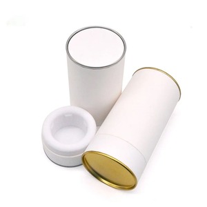 Caja Cilíndrica de Cartón Biodegradable con Tapas de Metal, Tubo de Papel Impreso Personalizado, Embalaje Ecológico Sin Plástico - Product Image 5